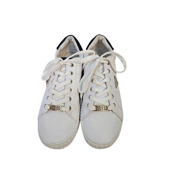 GUESS white sneakers.  Size 10. - Picture 2 of 6